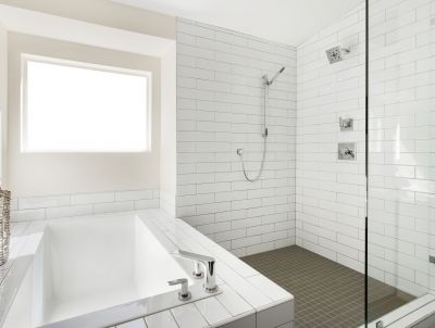 Walk-In Shower with Minimalist Design